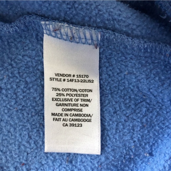 Northern Reflections Blue Jay Collared Sweater with Rhinestones - Picture 11 of 13